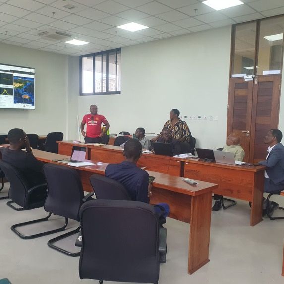 Group training and commissioning session with the DIT team and Dr. Moses